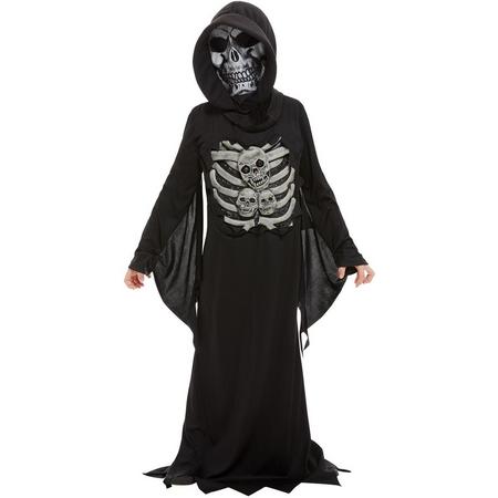 Beul & Magere Hein Kostuum | Sinistere Skelet Beul Kind Kostuum | Large | Halloween | Verkleedkleding